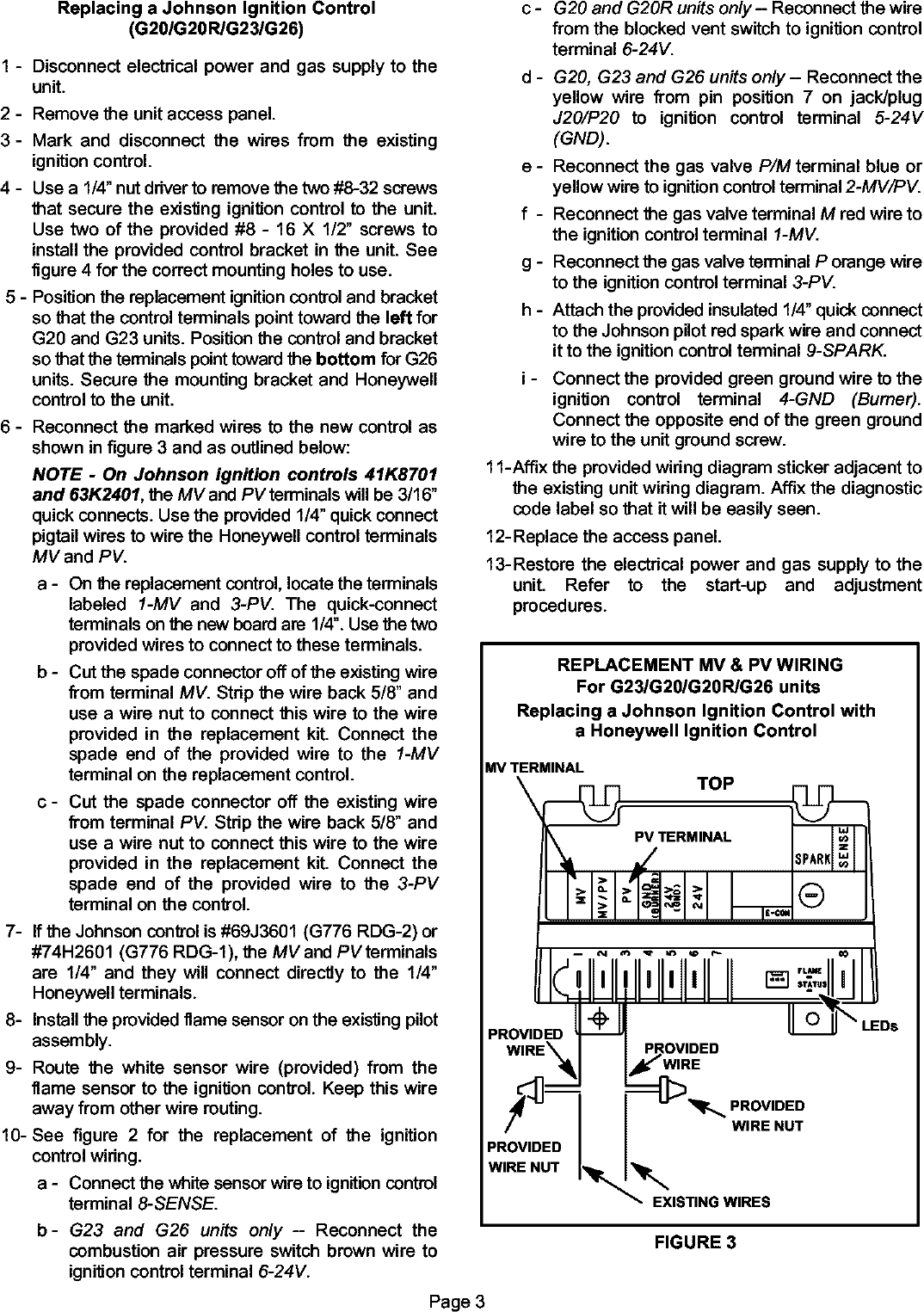 Page 3 of 4 - LENNOX  Furnace/Heater, Gas Manual L0806819
