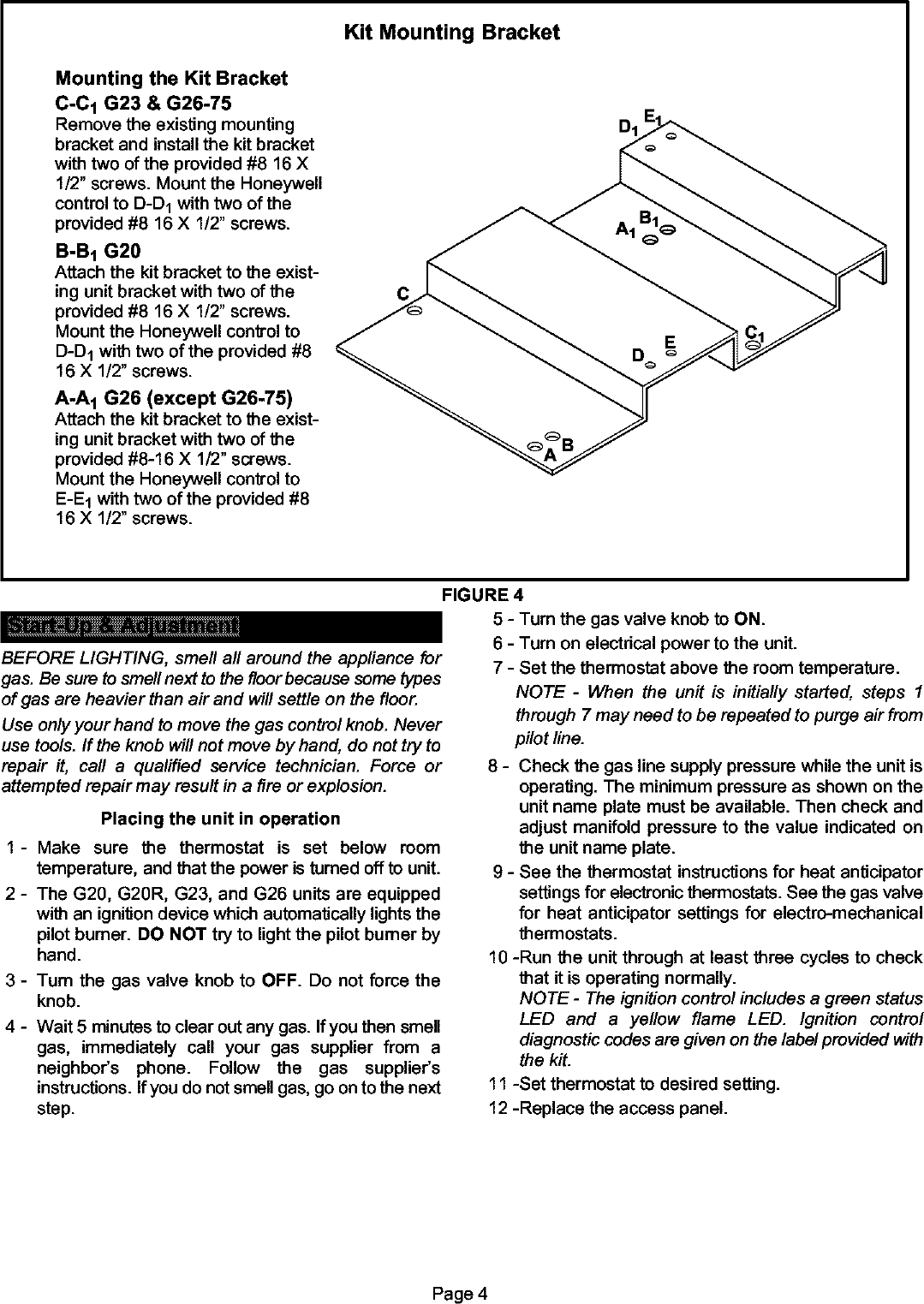 Page 4 of 4 - LENNOX  Furnace/Heater, Gas Manual L0806819