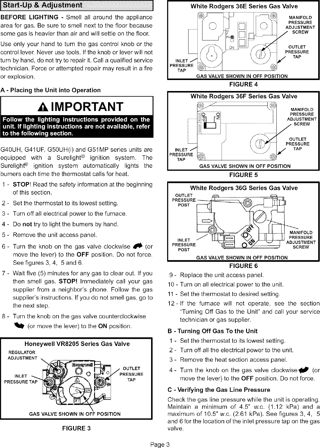 Page 3 of 4 - LENNOX  Furnace/Heater, Gas Manual L0806918