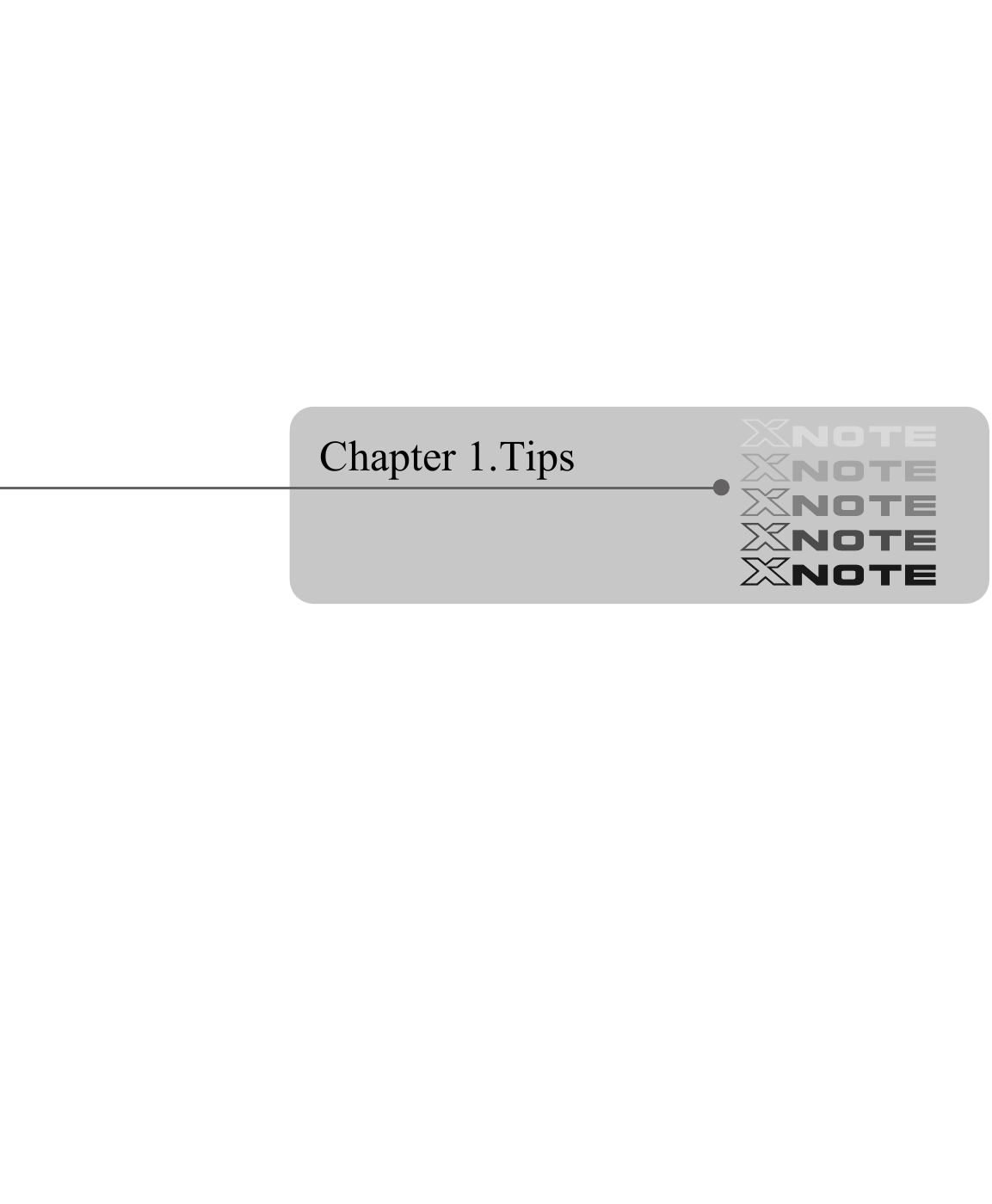  Chapter 1.Tips