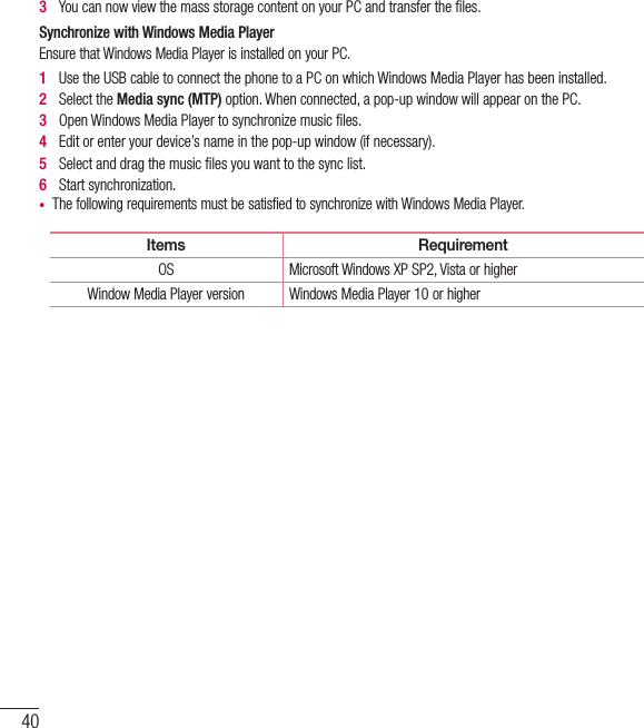 Page 43 of LG Electronics USA D400HN Cellular/PCS GSM/EDGE/WCDMA Phone with WLAN, Bluetooth, and RFID User Manual LG D400hn EN UG FCC  140129 indd