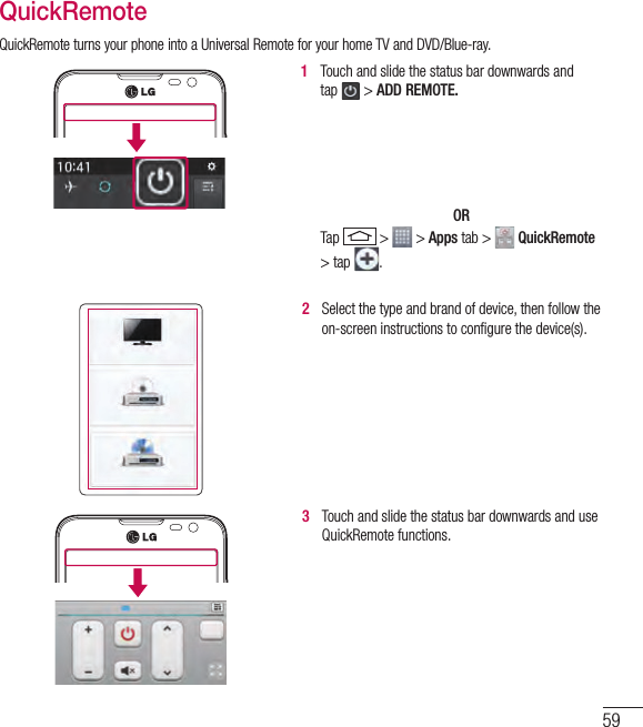 Page 62 of LG Electronics USA D400HN Cellular/PCS GSM/EDGE/WCDMA Phone with WLAN, Bluetooth, and RFID User Manual LG D400hn EN UG FCC  140129 indd