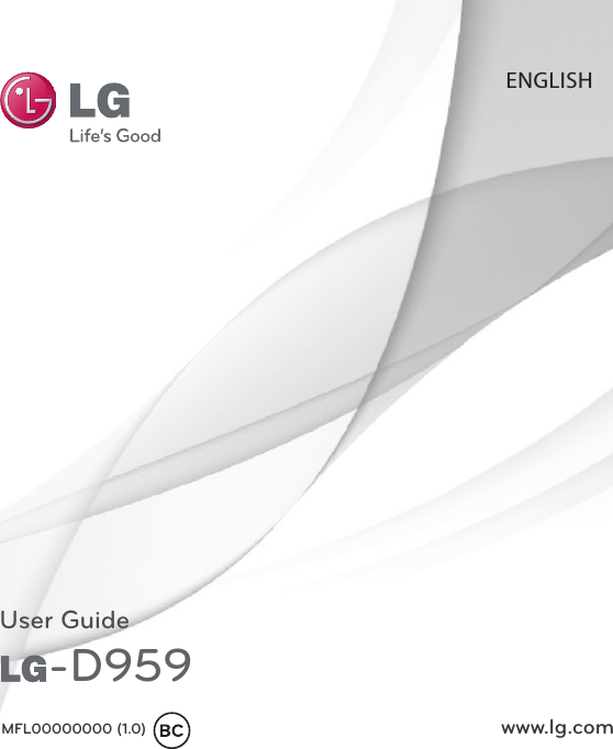  User GuideENGLISHwww.lg.comMFL00000000 (1.0)   -D959