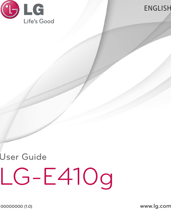 User GuideLG-E410g00000000 (1.0)  www.lg.comENGLISH