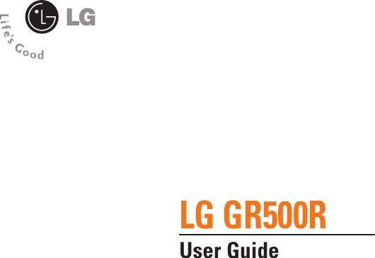 LG GR500RUser Guide