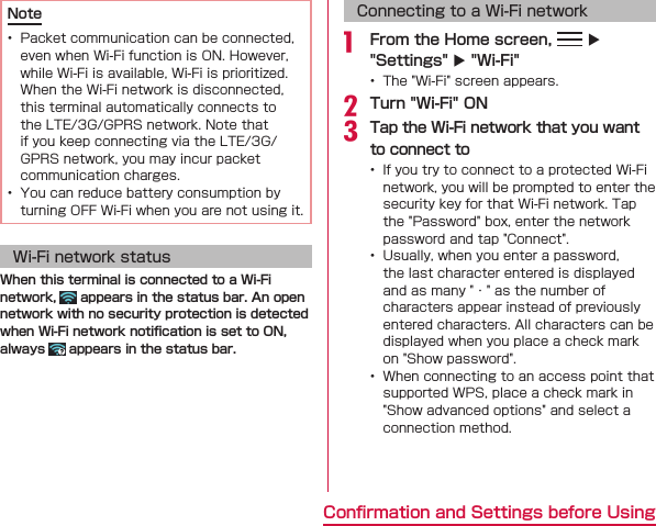   Wi-Fi network status  Connecting to a Wi-Fi networka  uu bc   