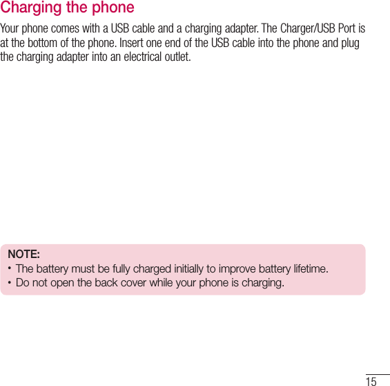 Page 16 of LG Electronics USA L16C Cellular/PCS CDMA Phone with WLAN and Bluetooth User Manual