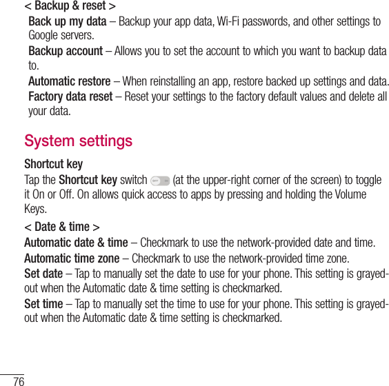 Page 77 of LG Electronics USA L16C Cellular/PCS CDMA Phone with WLAN and Bluetooth User Manual