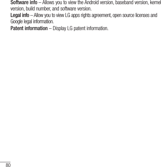 Page 81 of LG Electronics USA L16C Cellular/PCS CDMA Phone with WLAN and Bluetooth User Manual