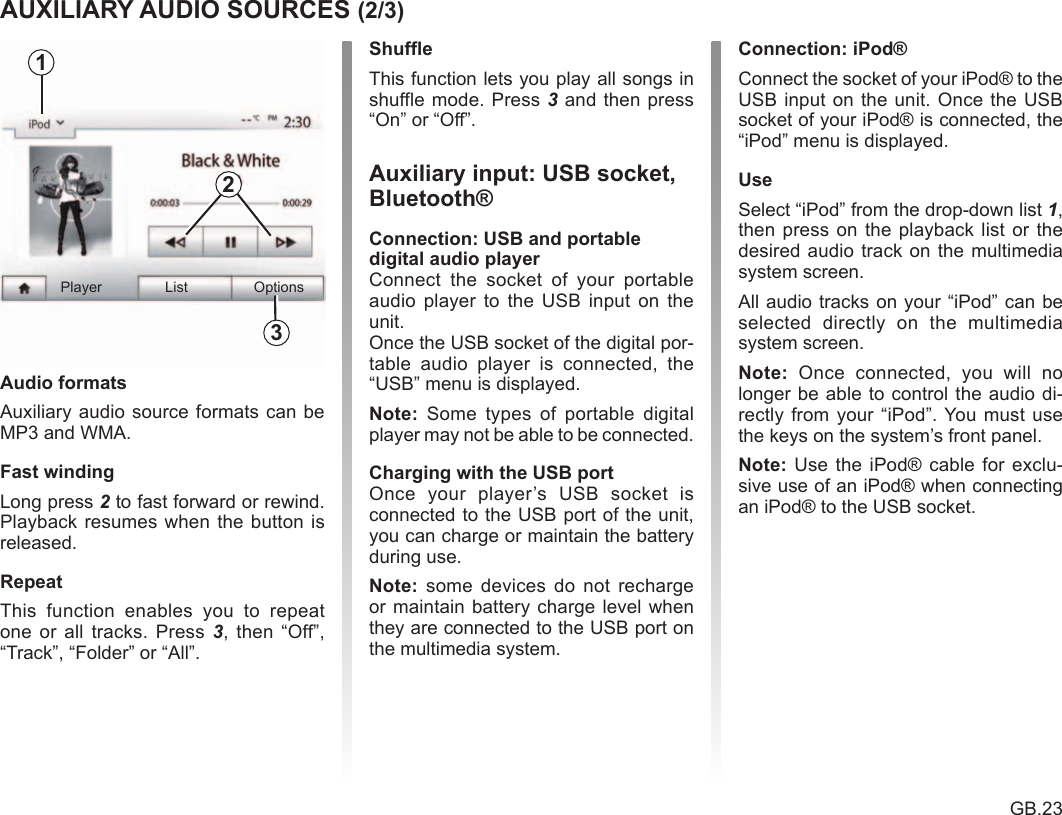 Page 23 of LG Electronics USA LAN5800WR1 RADIO - CAR User Manual 
