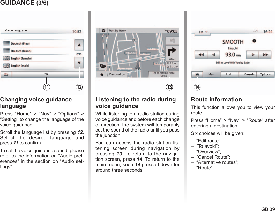 Page 39 of LG Electronics USA LAN5800WR1 RADIO - CAR User Manual 