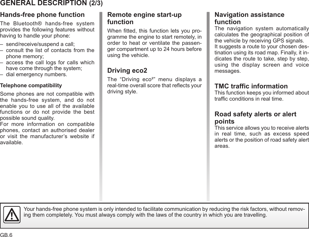 Page 6 of LG Electronics USA LAN5800WR1 RADIO - CAR User Manual 
