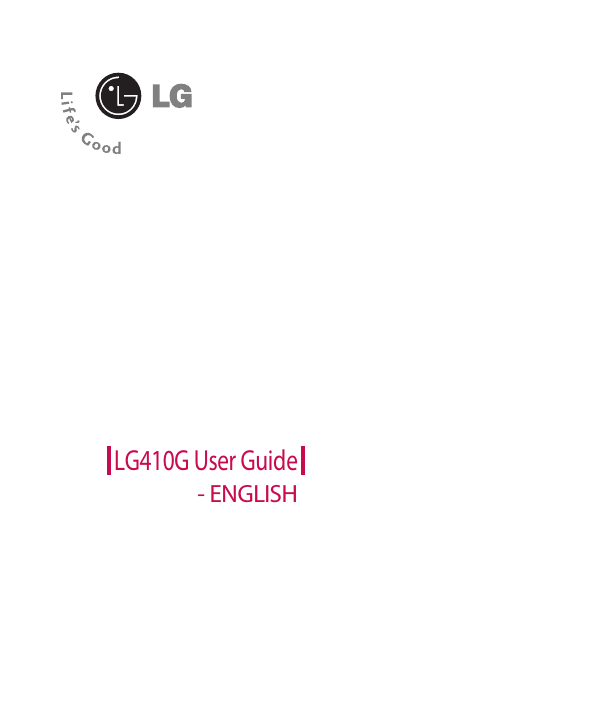 LG410G User Guide- ENGLISH