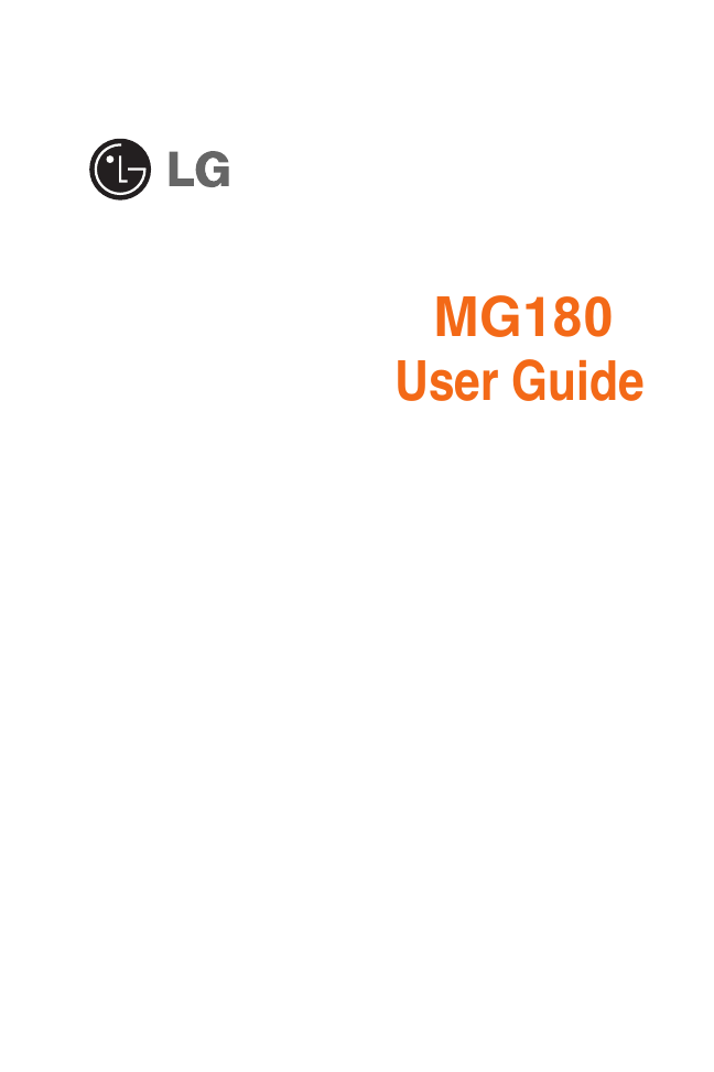MG180User Guide