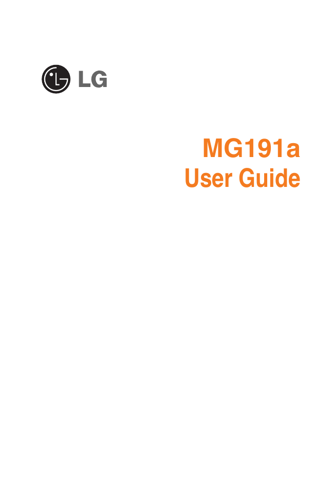 MG191aUser Guide