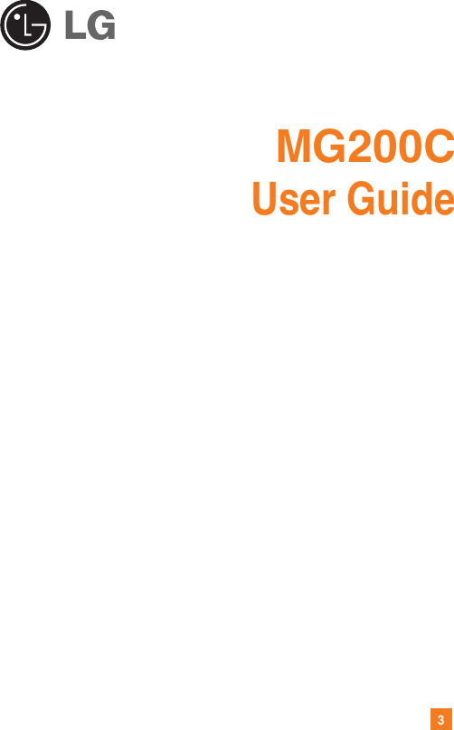 3MG200CUser Guide