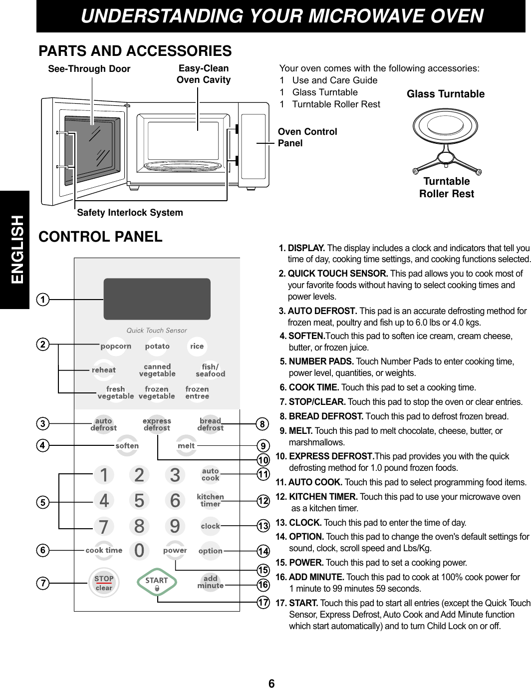 Page 6 of LG Electronics USA S205ZM Microwave Oven User Manual