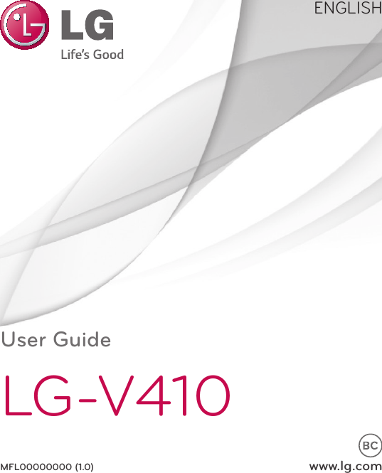 MFL00000000 (1.0)User GuideLG-V410www.lg.comENGLISH