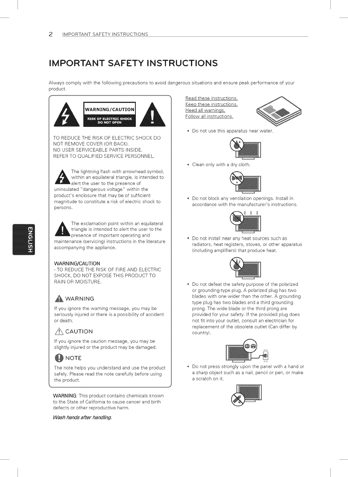 LG 32LN520B User Manual LED TELEVISION Manuals And Guides 1302204L