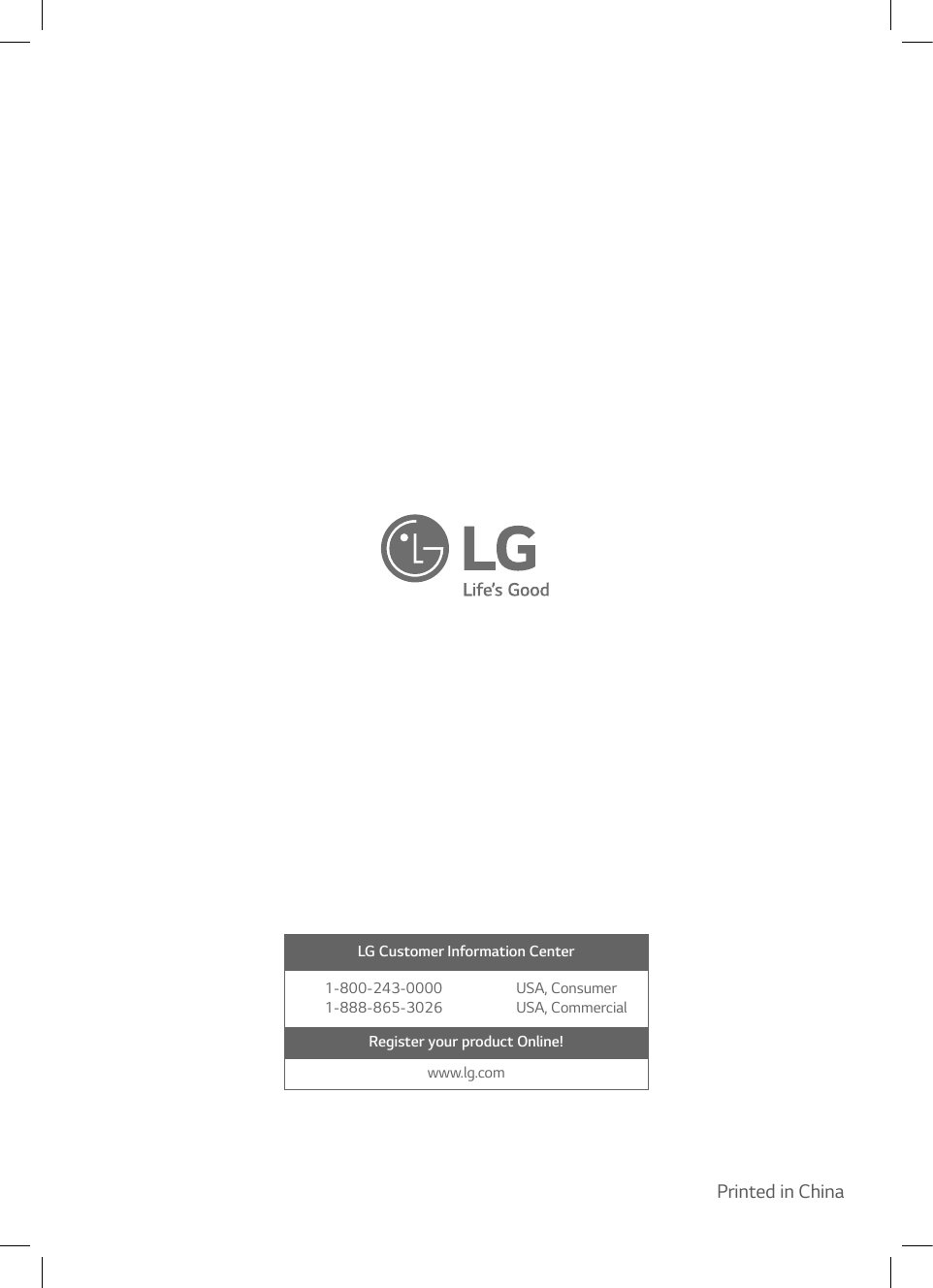 Page 8 of 8 - LG CJ45 User Manual Guide CJ45-FB.DUSALLK SIM ENG MFL69713053