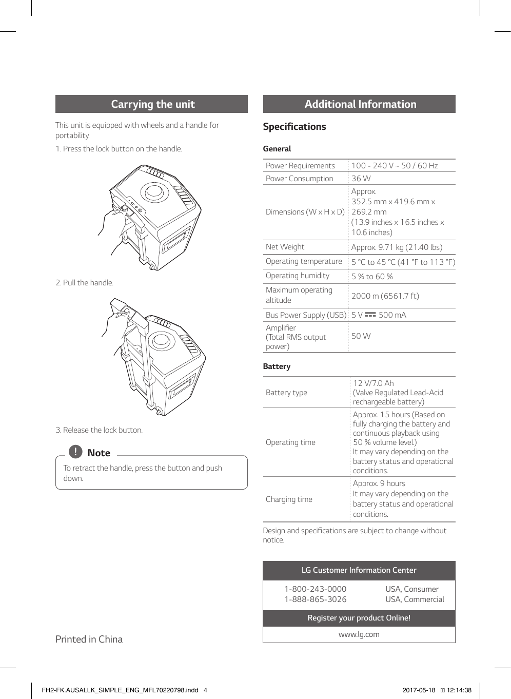 lg fh2 battery