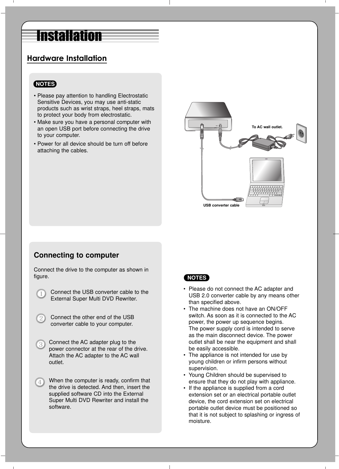 Page 1 of 4 - LG GE20LU11 GE20_QSG_1006V User Manual Owner's