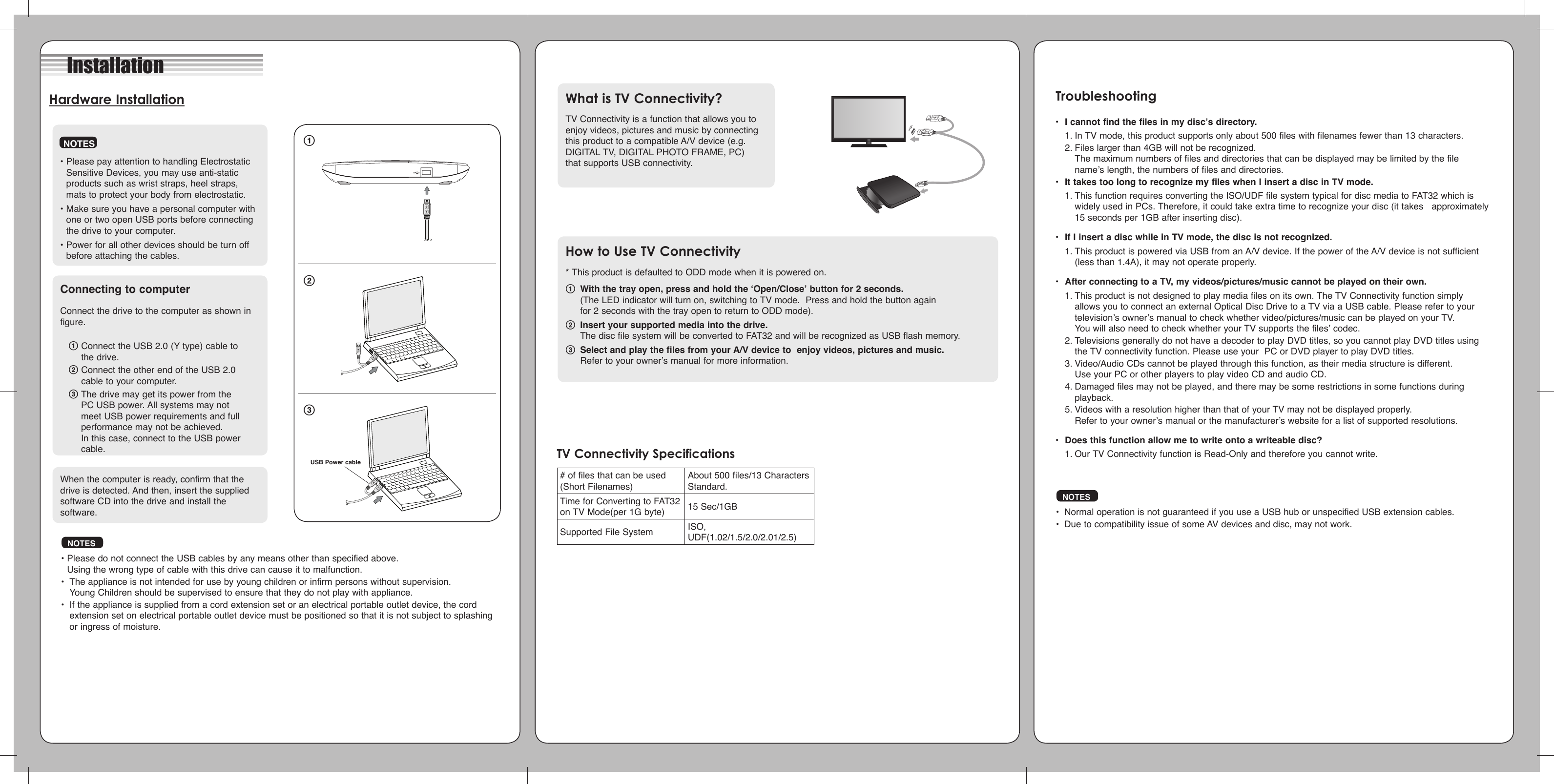 Page 1 of 2 - LG GP40NB40 User Manual Owner's RP15-1 QSG GP40 7841