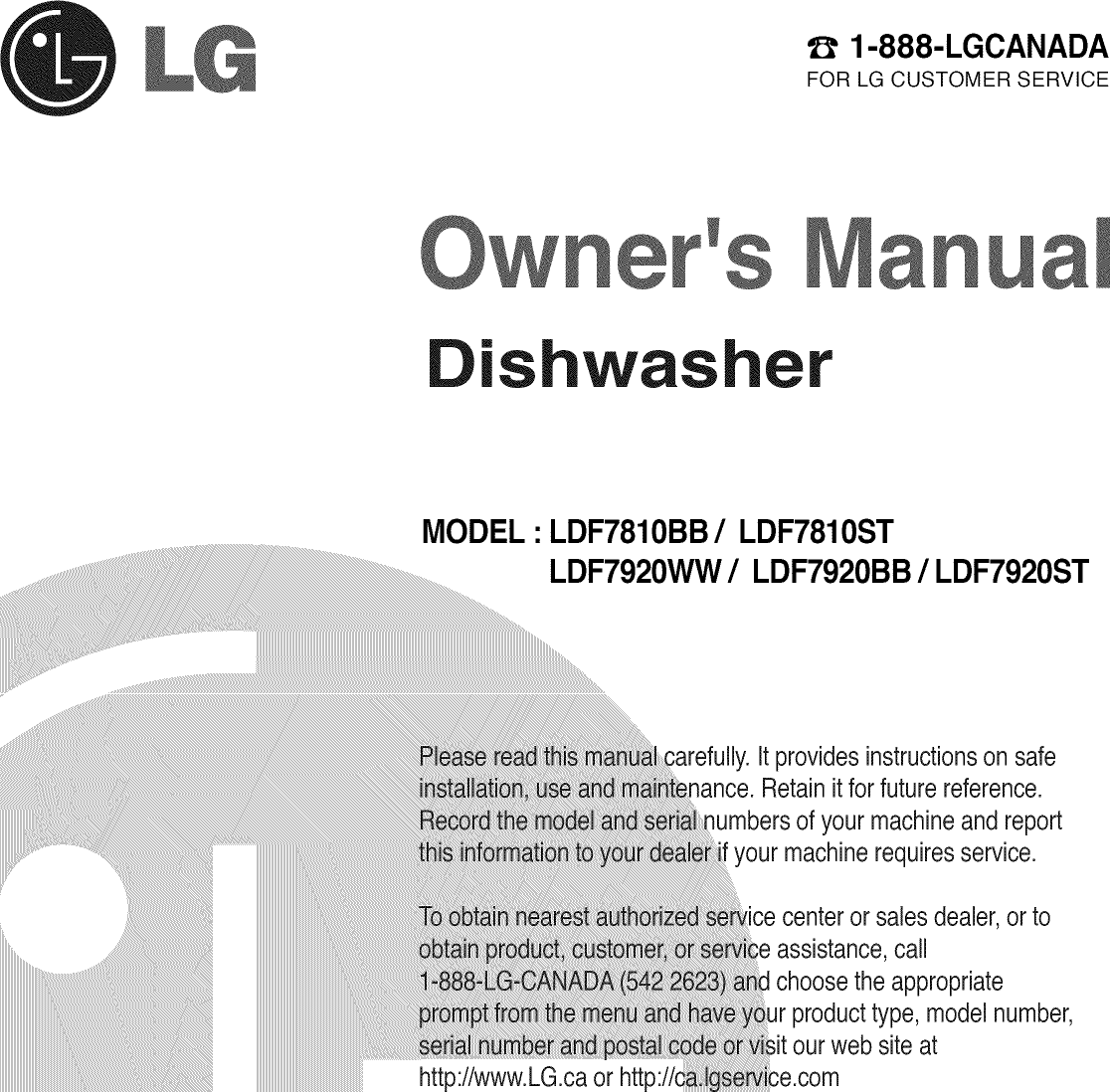 lg Array - lg ldf7810st 1101302l user manual dishwasher manuals and guides  rh usermanual wiki ...