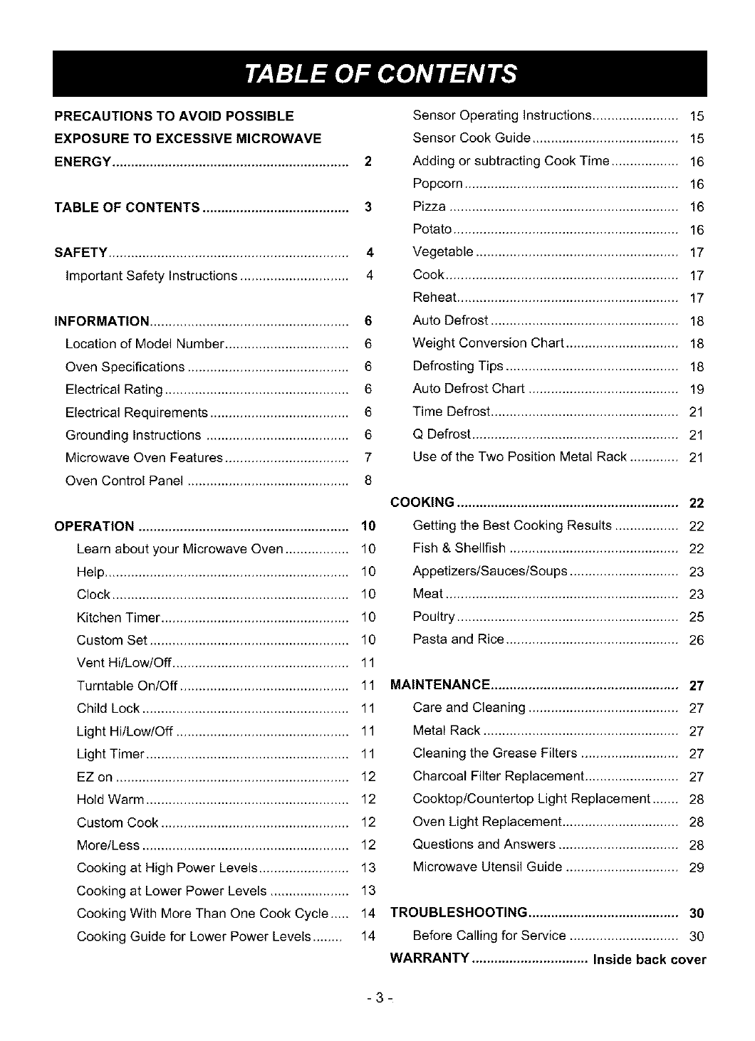 Microwave Conversion ChartBestMicrowave