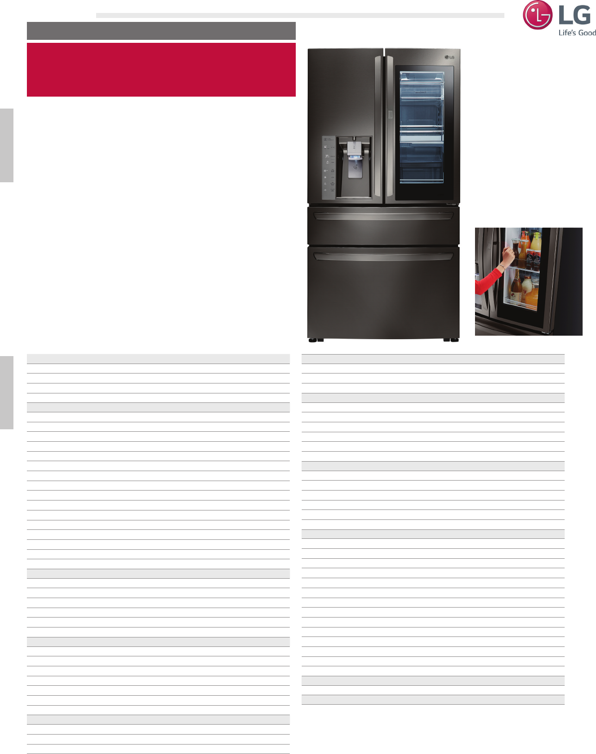 LG LMXC23796D User Manual Specification Spec Sheet