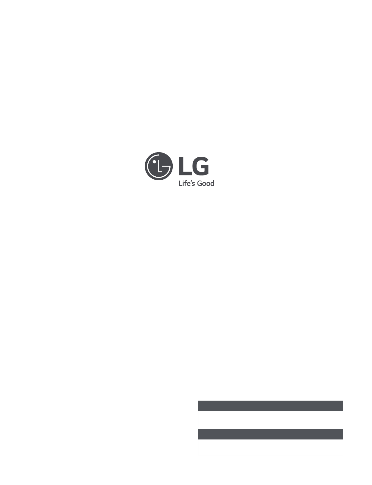 LG LP1015WNR User Manual Owner