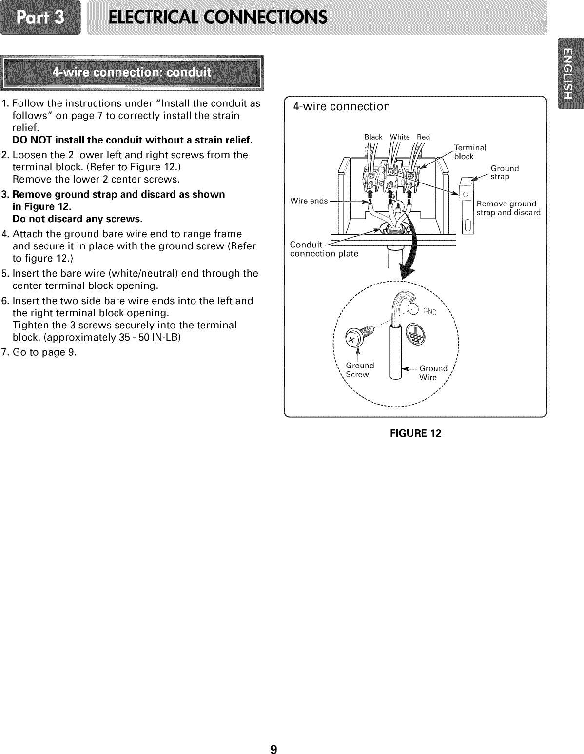 Page 9 of 11 - LG LRE30453ST/01 1604182L User Manual  ELECTRIC RANGE - Manuals And Guides