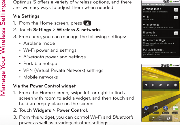 Page 7 of 10 - LG LS670 Purple User Manual Quick Start Guide Optimus S QSG