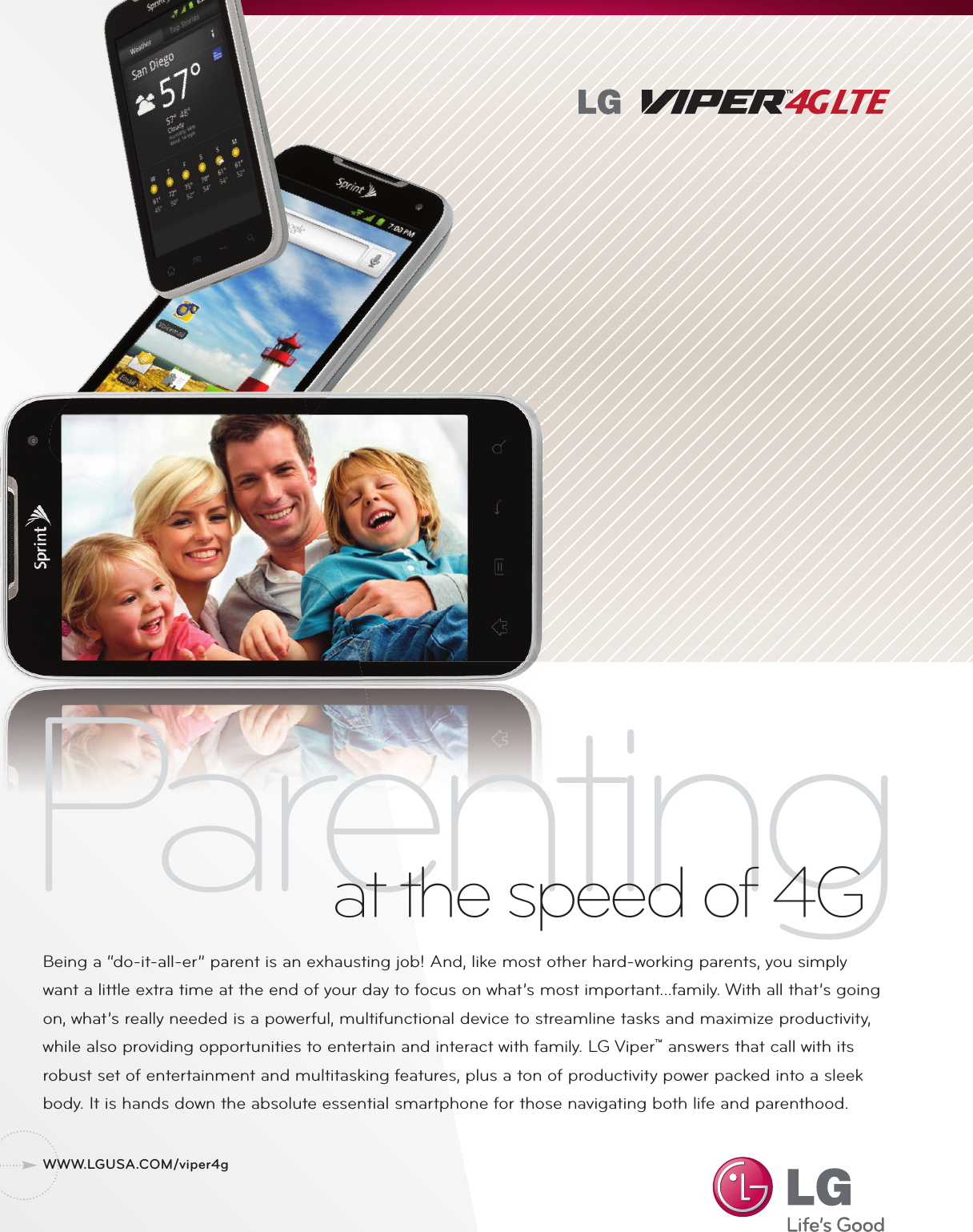 Page 1 of 3 - LG LS840 E User Manual Data Sheet Datasheet Viper 4pg