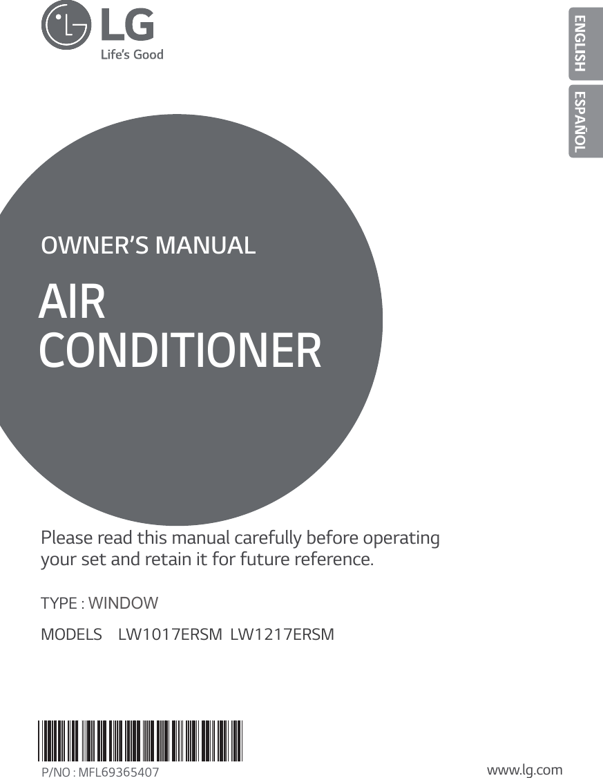 LG LW1017ERSM Owner Manual_LWHD1200R_3828A21015X User Manual Owner's