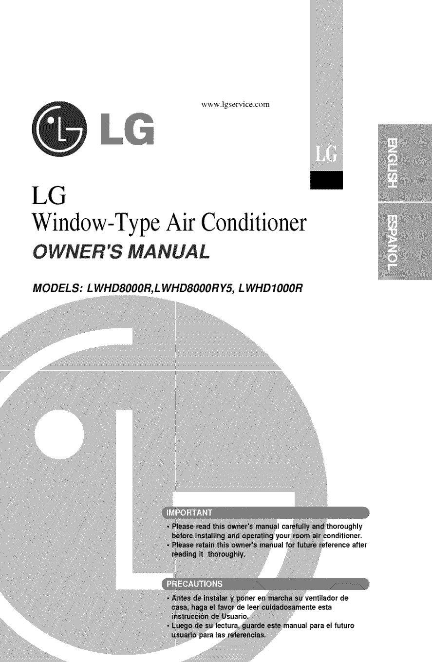 Lg Lw8010er User Manual Air Conditioner Manuals And Guides L1004635