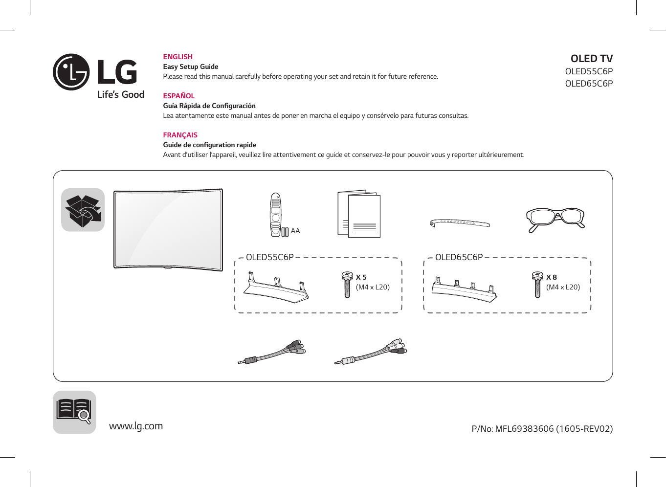 LG OLED65C6P User Manual Owner S OLED C6 US