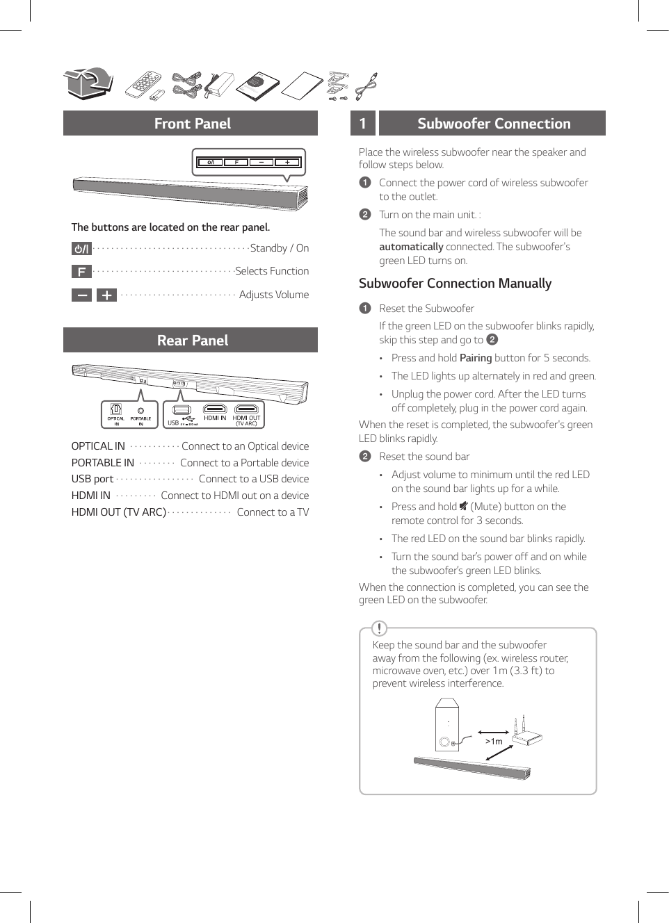 Page 3 of 8 - LG SHC4 User Manual Guide SH4.DUSALL5 SIM ENG MFL69392897-FFR