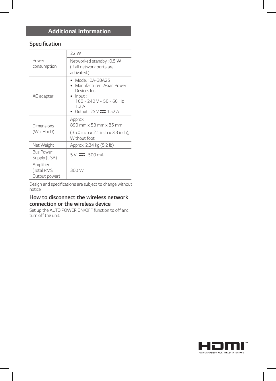 Page 5 of 8 - LG SHC4 User Manual Guide SH4.DUSALL5 SIM ENG MFL69392897-FFR