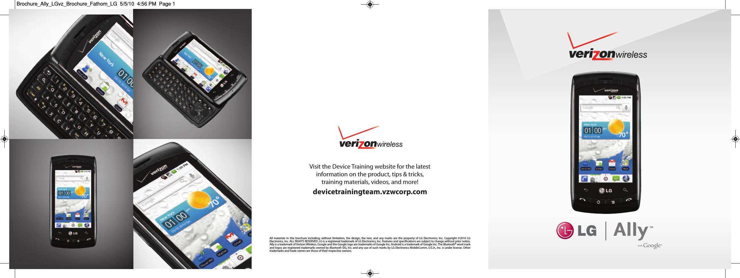 Page 1 of 2 - LG VS740 Brochure_Fathom_LG User Manual Brochure Ally