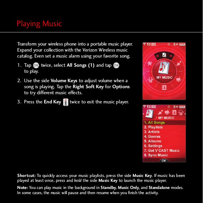 Page 5 of 12 - LG VX8500 Pink QSG_chocolate_rev1.2G User Manual Quick Start Guide Chocolate QSG E