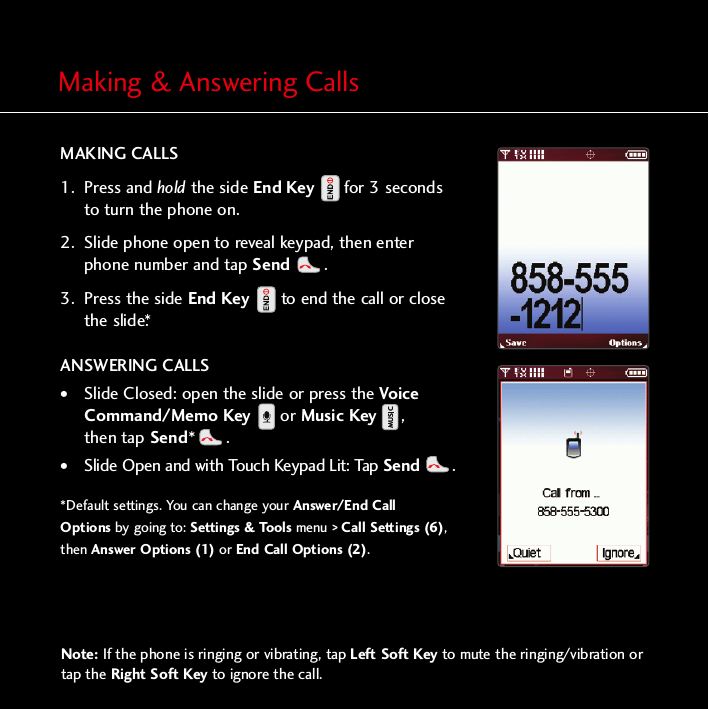 Page 8 of 12 - LG VX8500 Pink QSG_chocolate_rev1.2G User Manual Quick Start Guide Chocolate QSG E