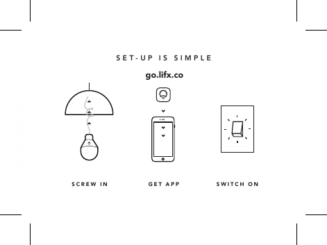 SWITCH ONSCREW INSET-UP IS SIMPLEgo.lifx.coGET APP