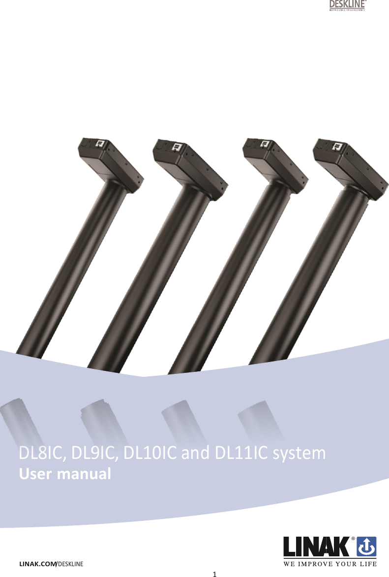 1     LINAK.COM /DESKLINE DL8IC, DL9IC, DL10IC and DL11IC system  User manual 