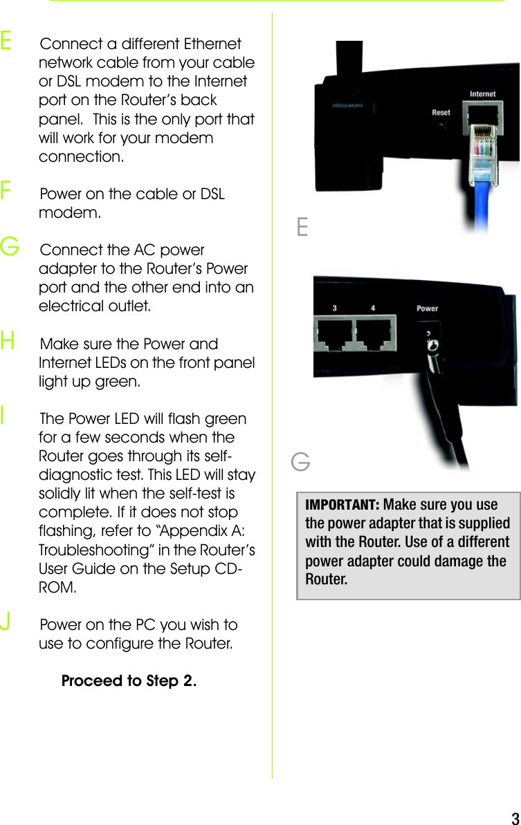 Page 3 of LINKSYS WRK54GV3 Wireless-G Broadband Router with 4-Port Switch User Manual Manual 1