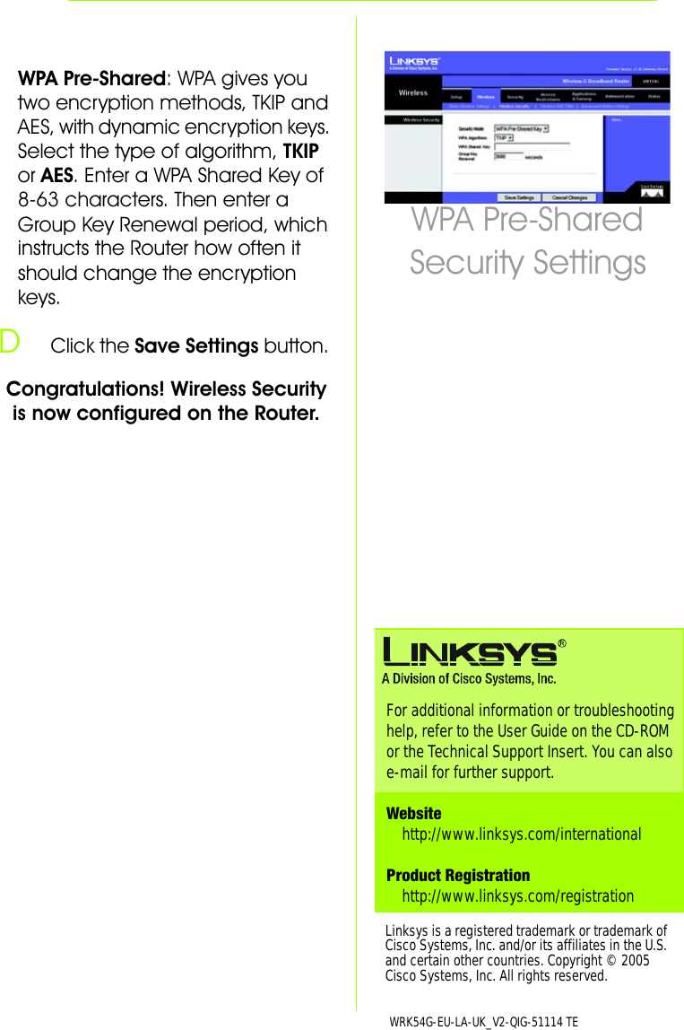 Page 9 of LINKSYS WRK54GV3 Wireless-G Broadband Router with 4-Port Switch User Manual Manual 1