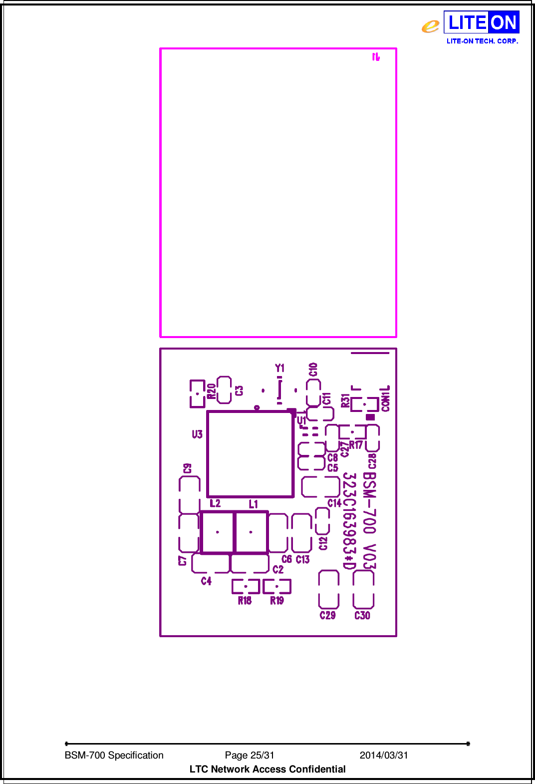   BSM-700 Specification                Page 25/31                           2014/03/31 LTC Network Access Confidential   