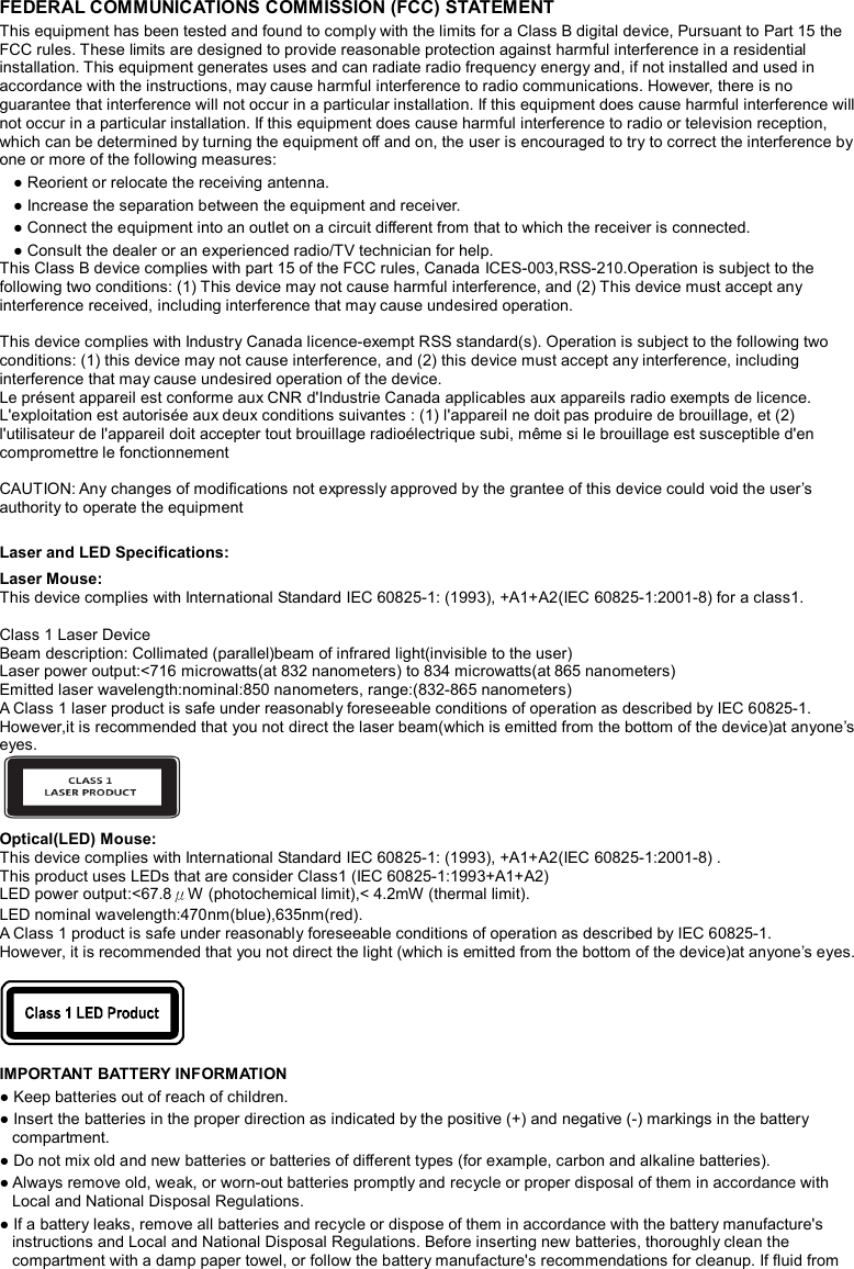 Page 2 of LITE ON TECHNOLOGY MS2063 Wireless Mouse User Manual