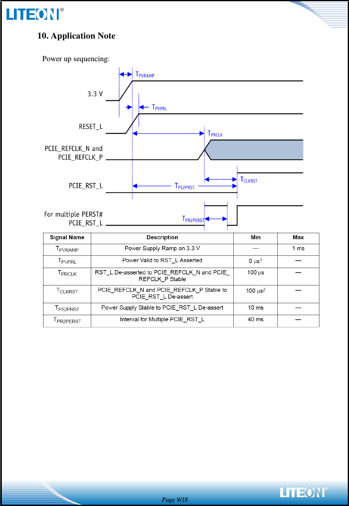  Page 9/18 10. Application Note  Power up sequencing:       