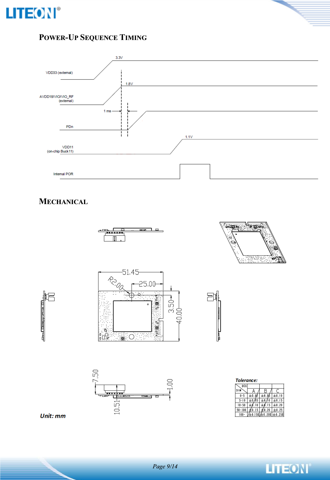 Page 9/14POWER-UPSEQUENCE TIMINGMECHANICAL